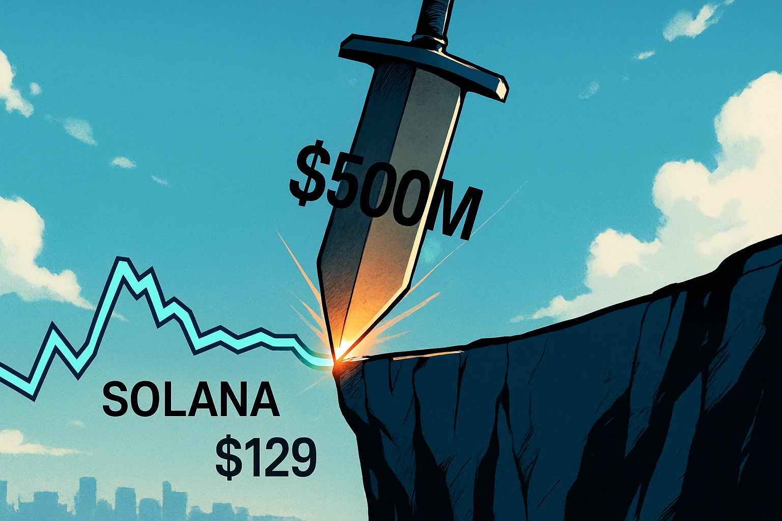 Solana fait face à un test de nettoyage par effet de levier de 500 millions de dollars, les haussiers et les baissiers voient une ligne de vie ou de mort de 129 $